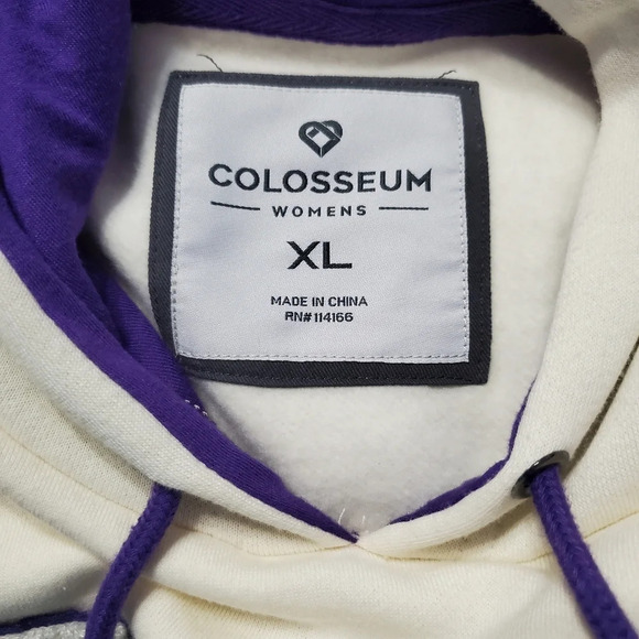 NWT Colosseum Women's TCU Horned Frogs Cropped Hooded Sweatshirt XL - Picture 6 of 8